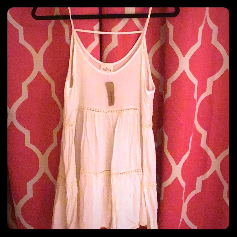 NWT white eyelet mini dress